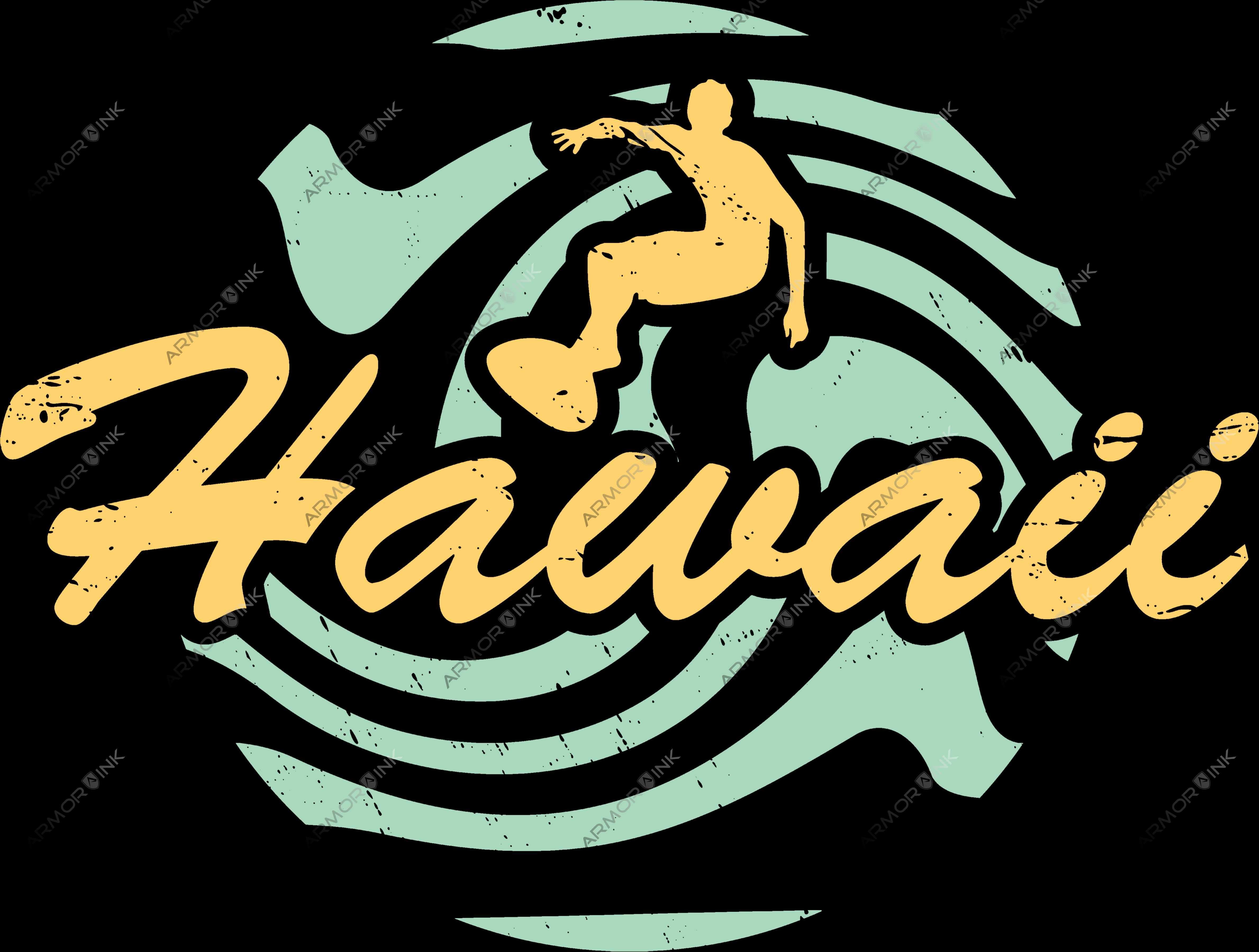 Hawaii Surfing DTF Transfer