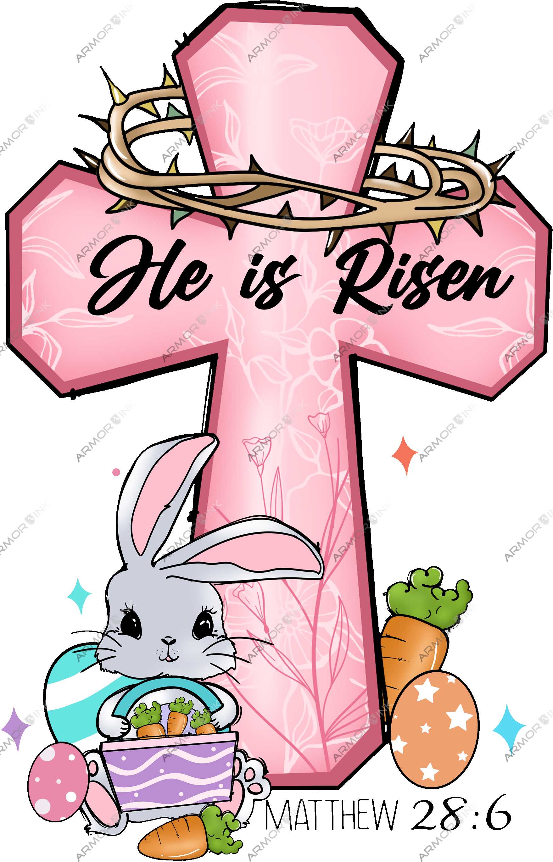 He Is Risen DTF Transfer