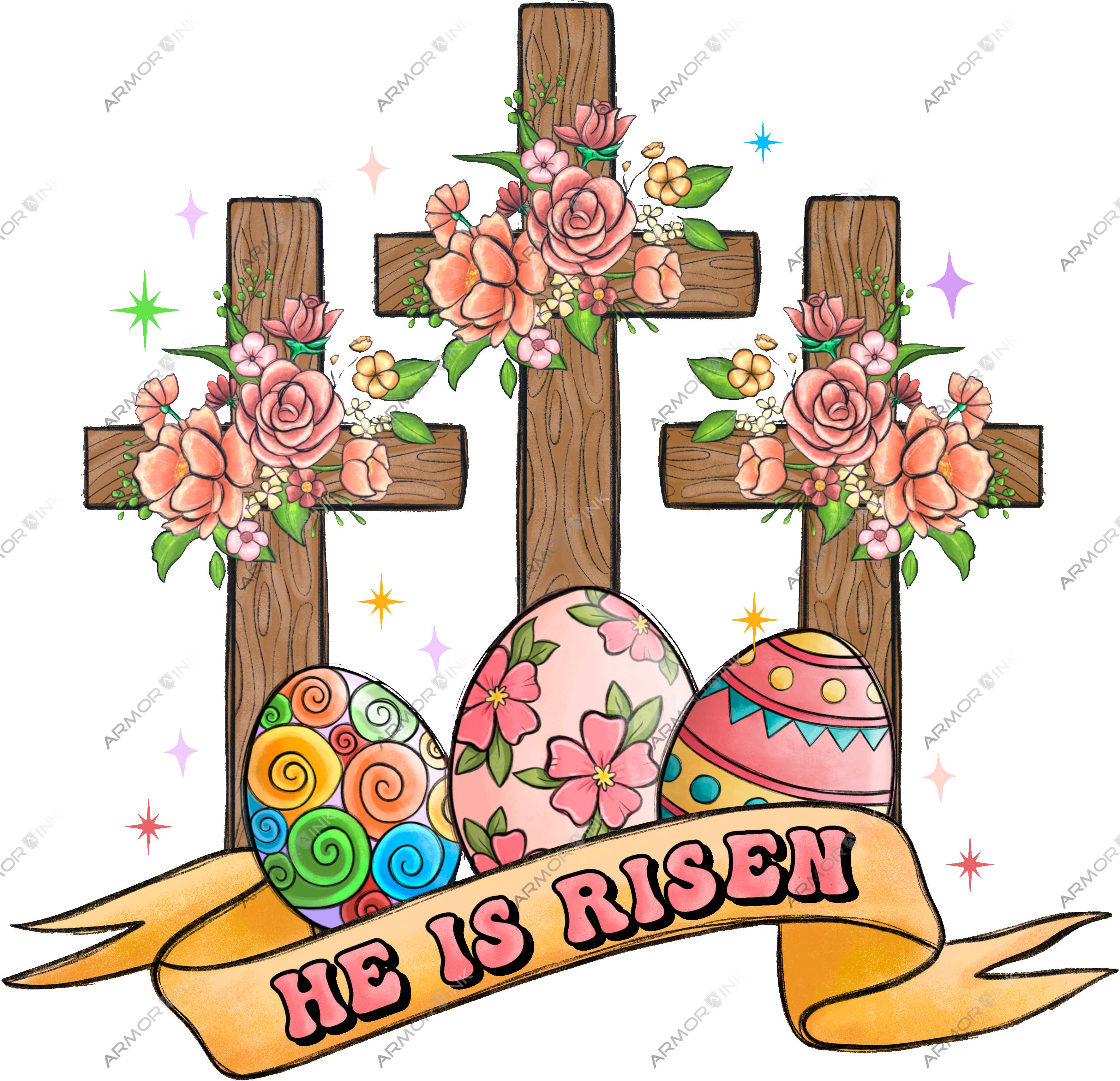 He Is Risen DTF Transfer