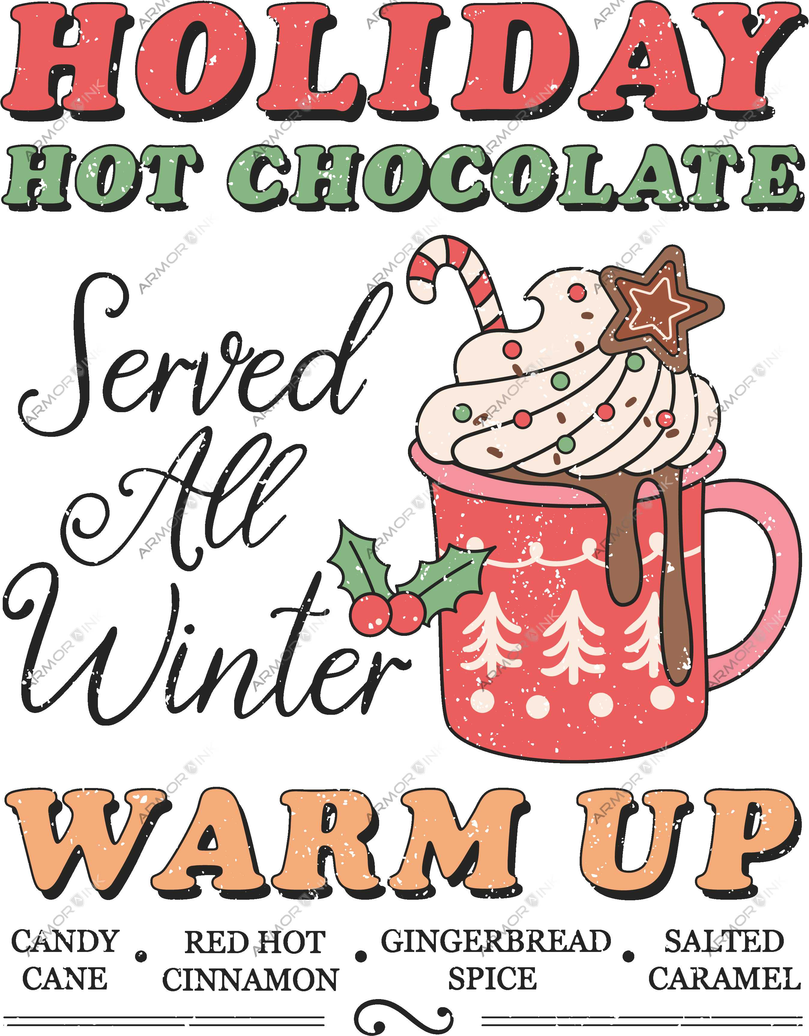 Holiday Hot Chocolate DTF Transfer