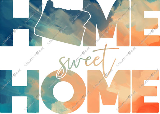 Home Sweet Home Color Splash DTF Transfer