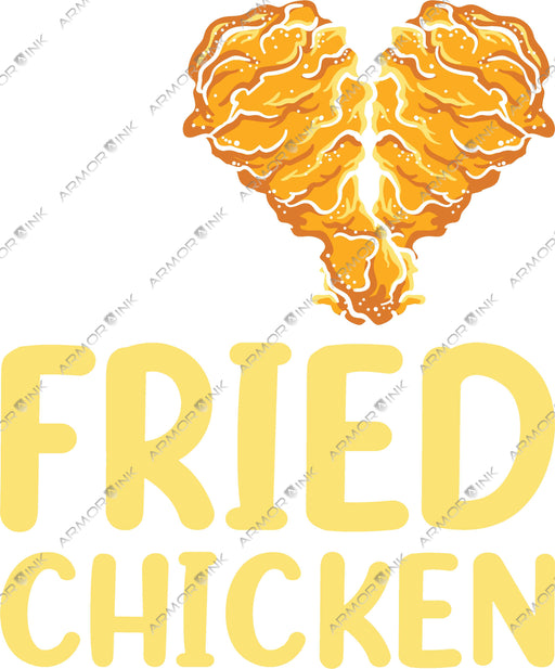 I Love Fried Chicken DTF Transfer