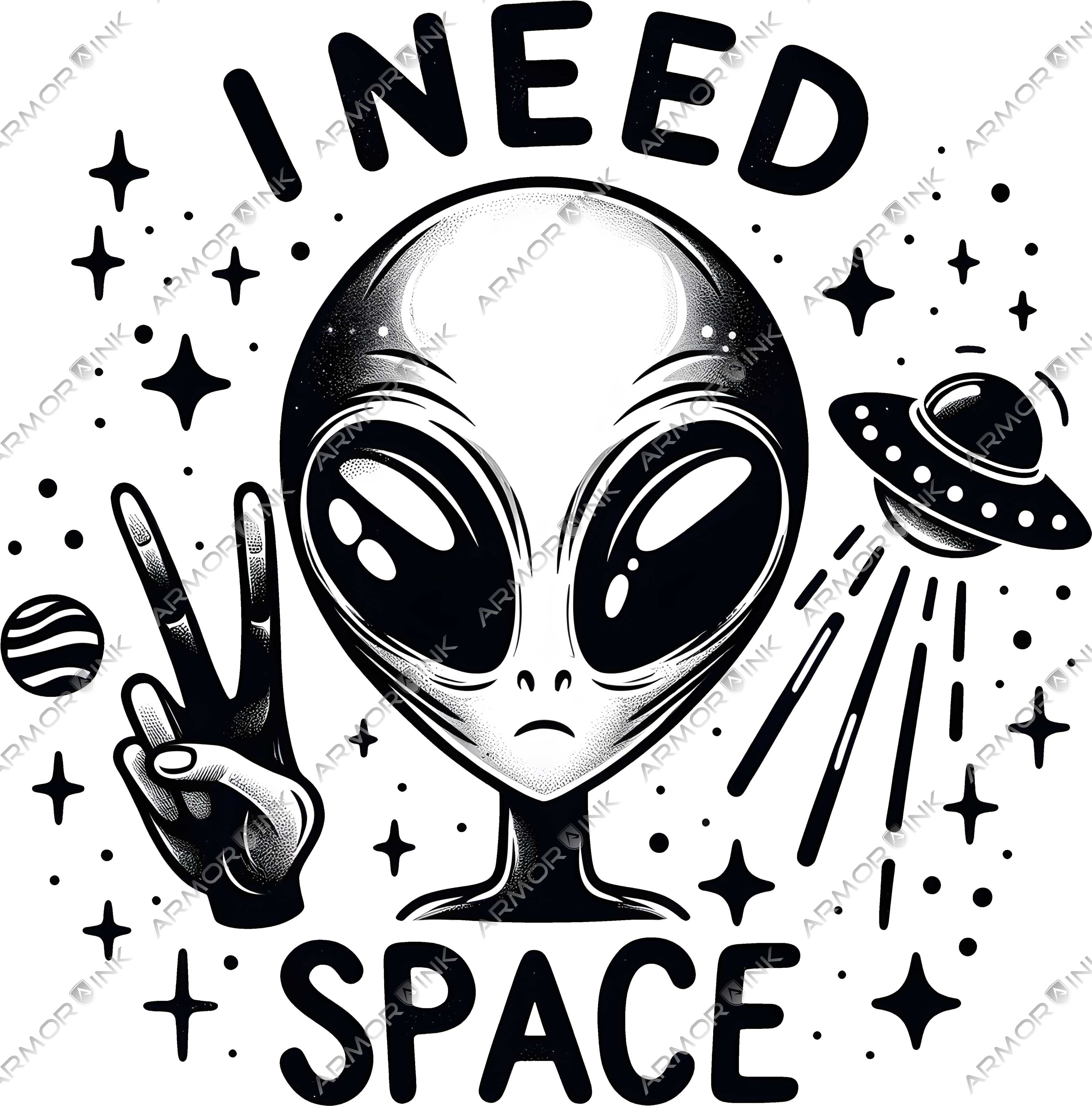 I Need Space DTF Transfer