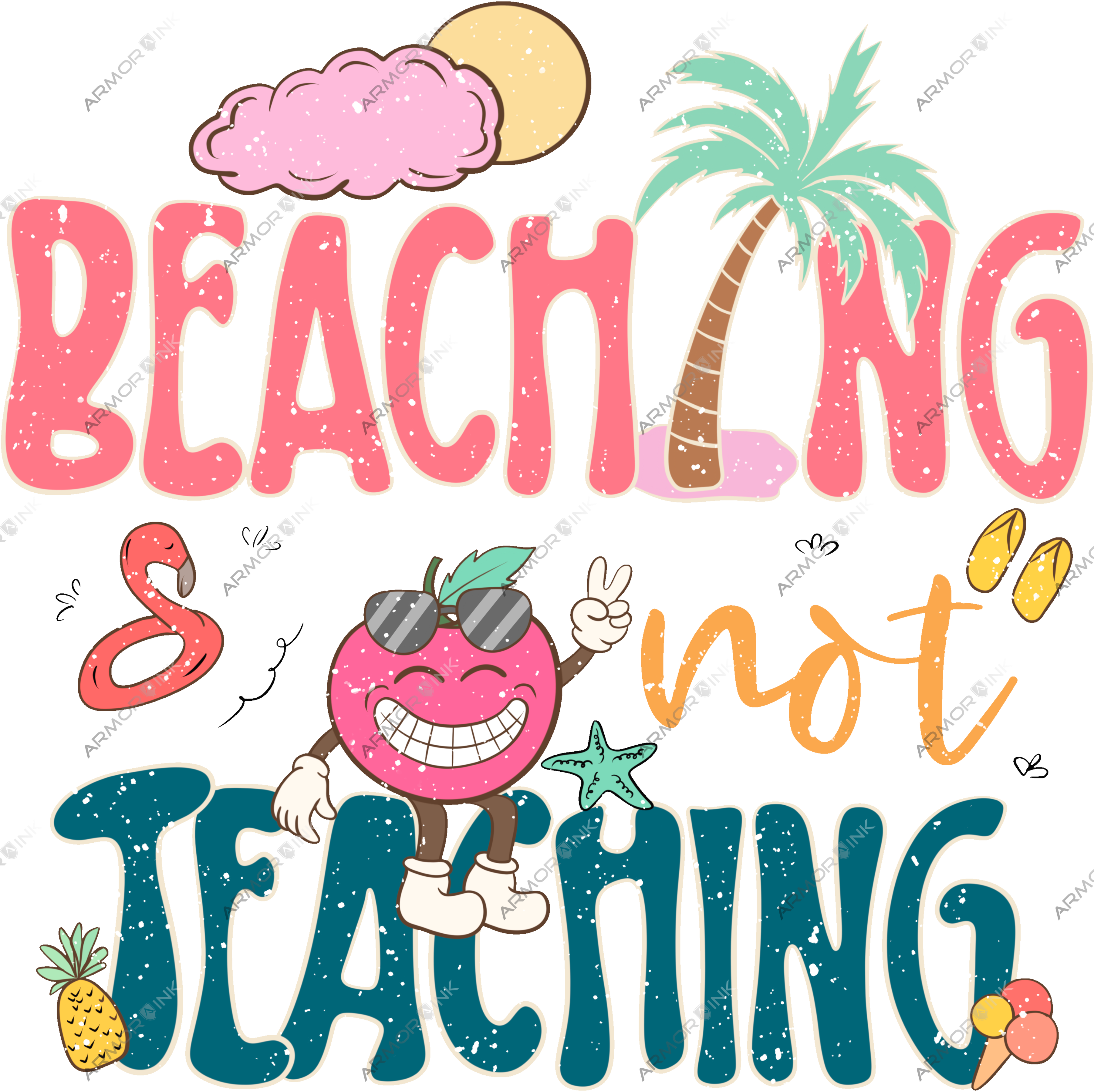 Beaching & Not Teaching DTF Transfer