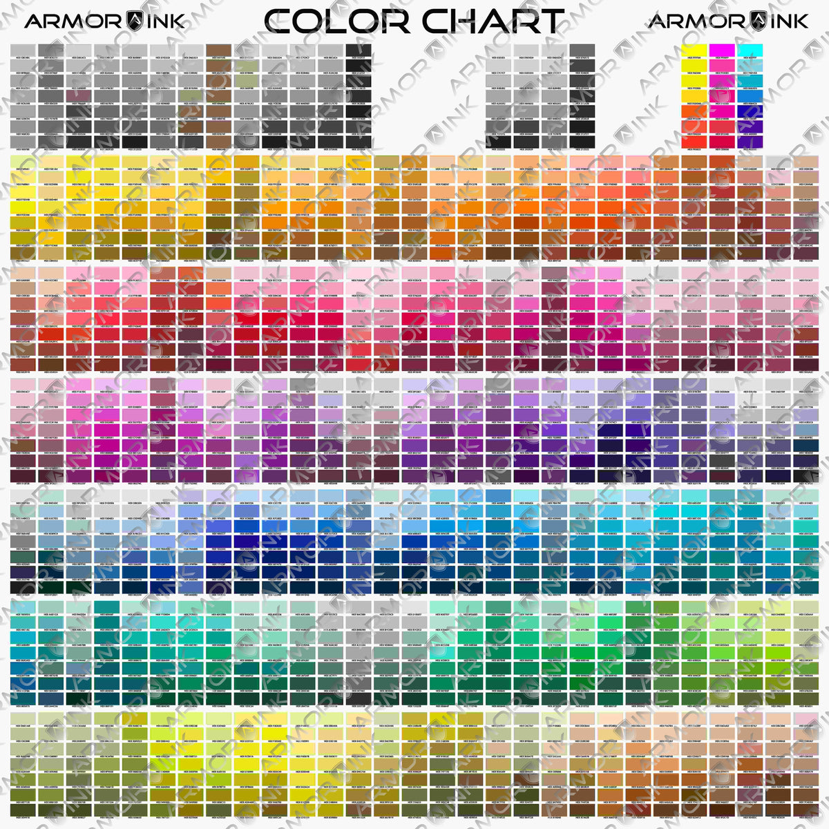 Charht Color Color Chart