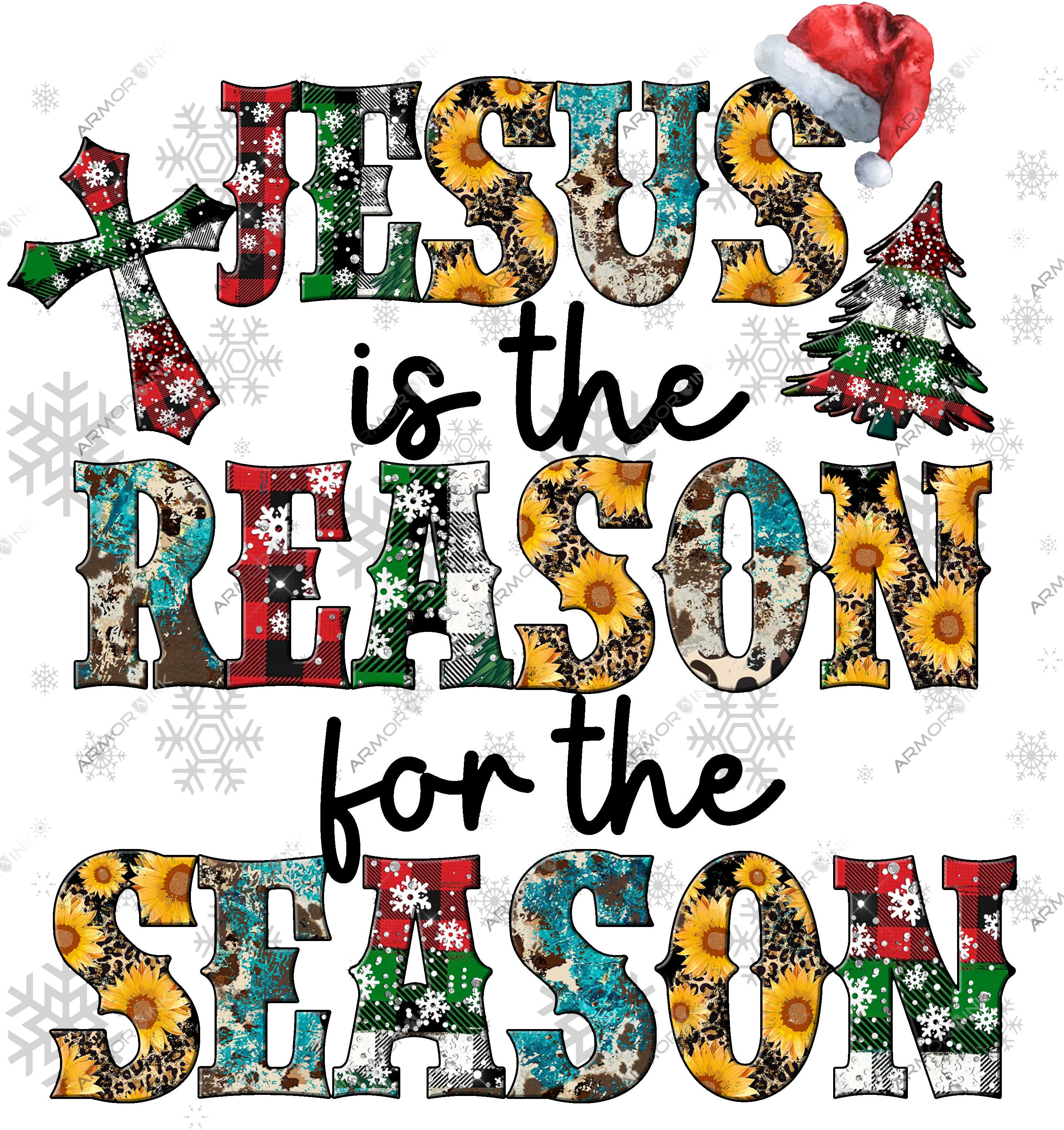 Jesus Is The Reason For The Season DTF Transfer