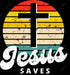 Jesus Saves DTF Transfer