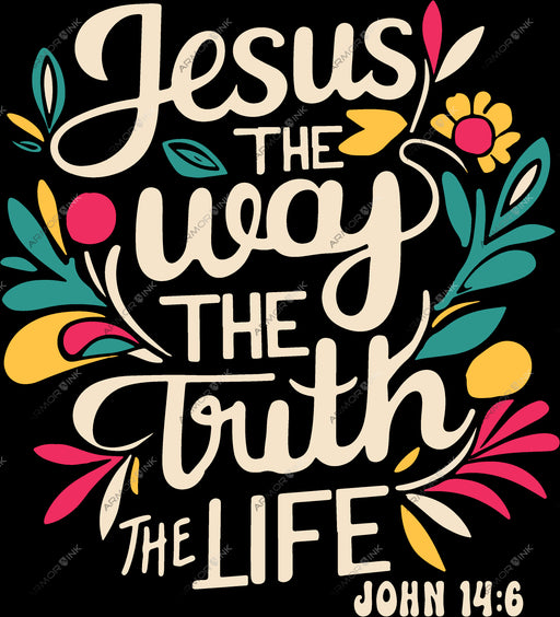 Jesus The Way The Truth The Life John 14:6 DTF Transfer