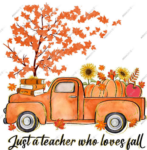 Just A Teacher Who Loves Fall DTF Transfer