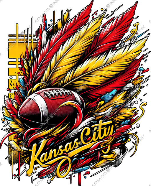 Kansas City Feather DTF Transfer