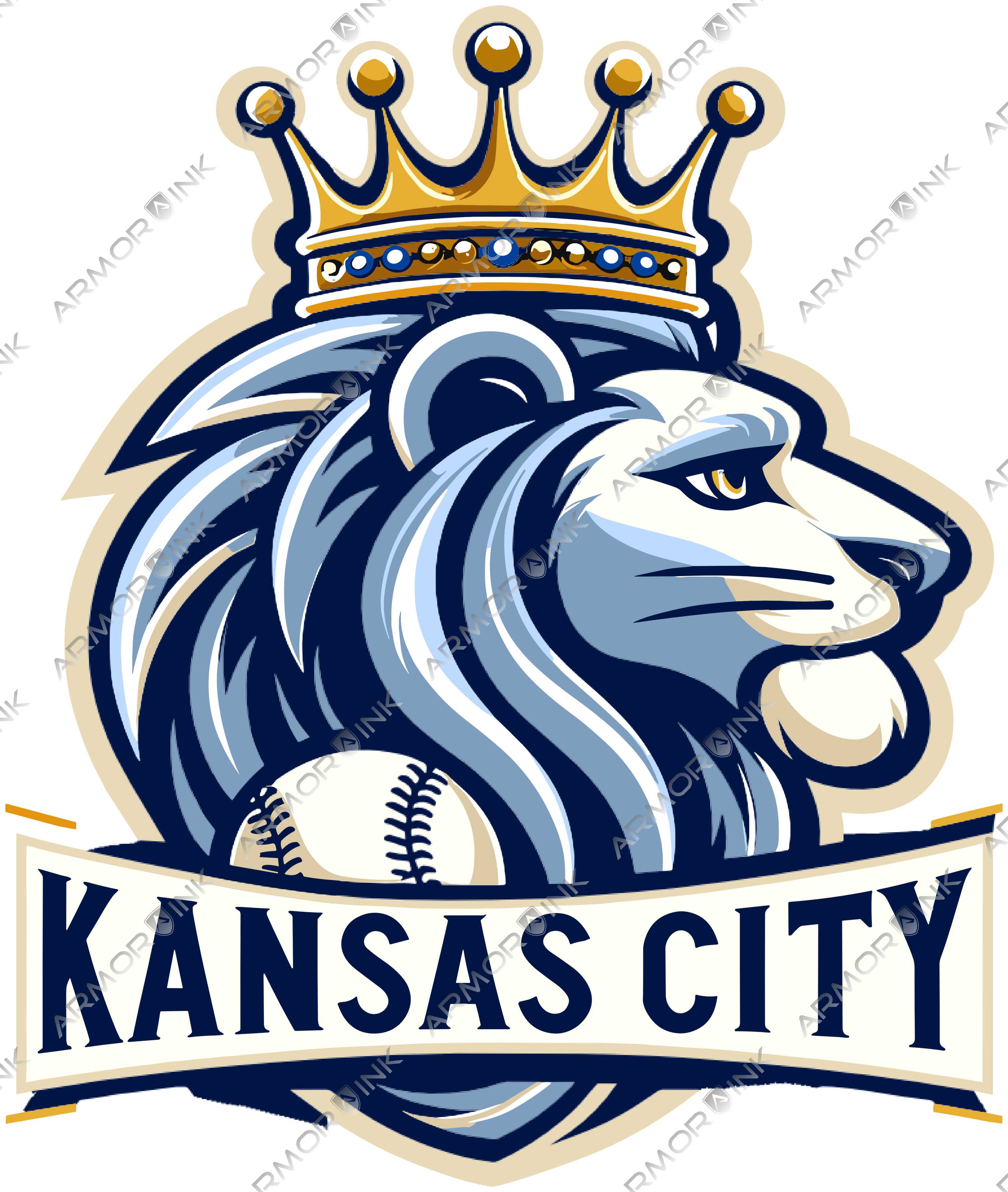 Kansas City Lion DTF Transfer