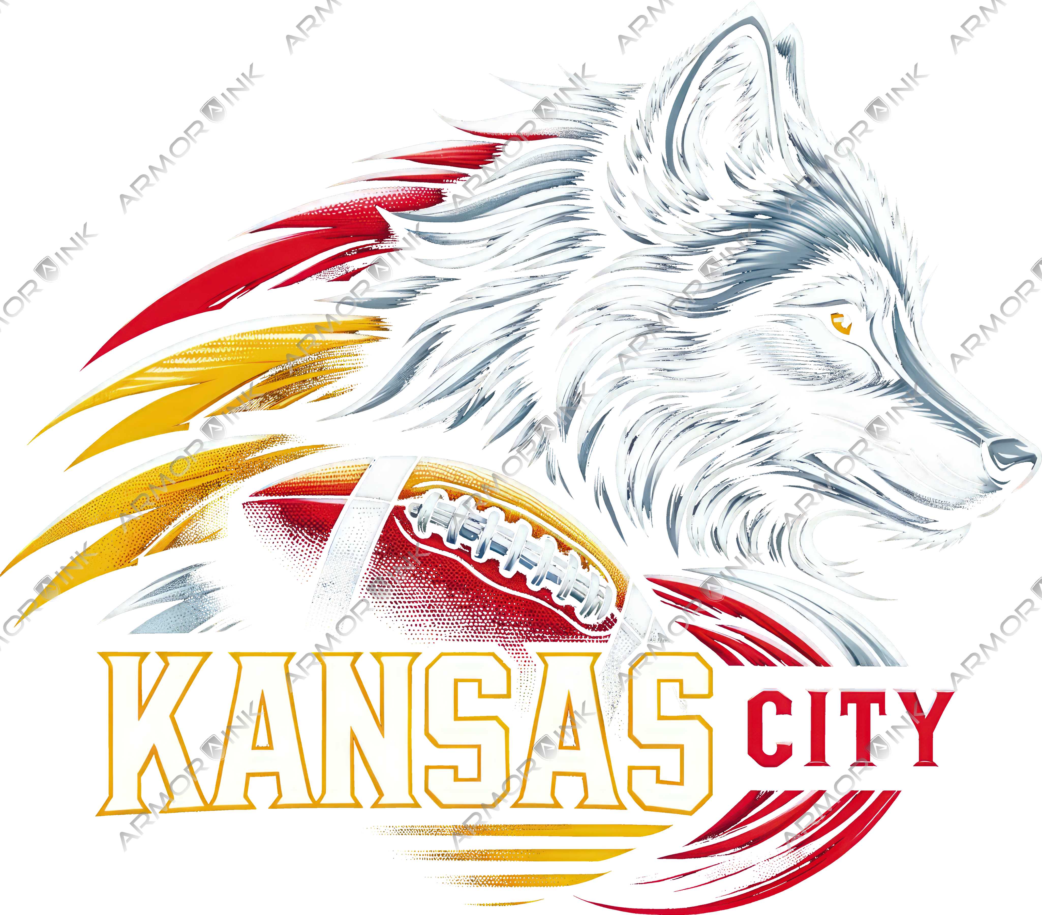 Kansas City Wolf Blackout DTF Transfer