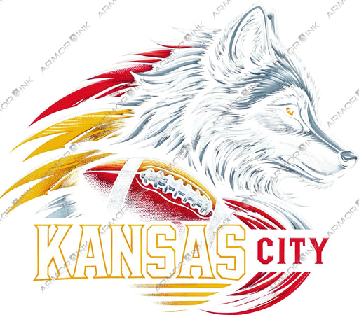 Kansas City Wolf Blackout DTF Transfer