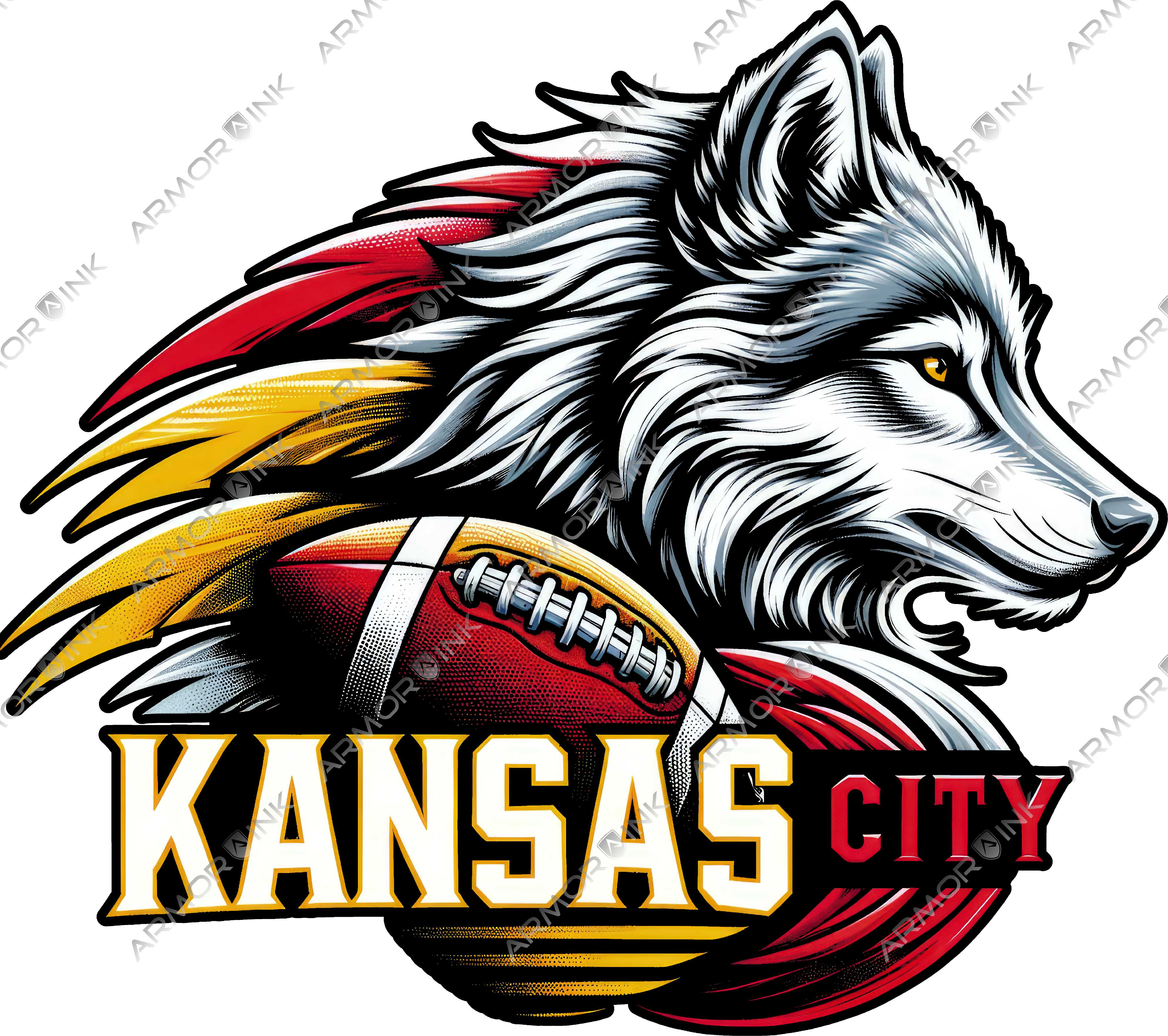 Kansas City Wolf DTF Transfer