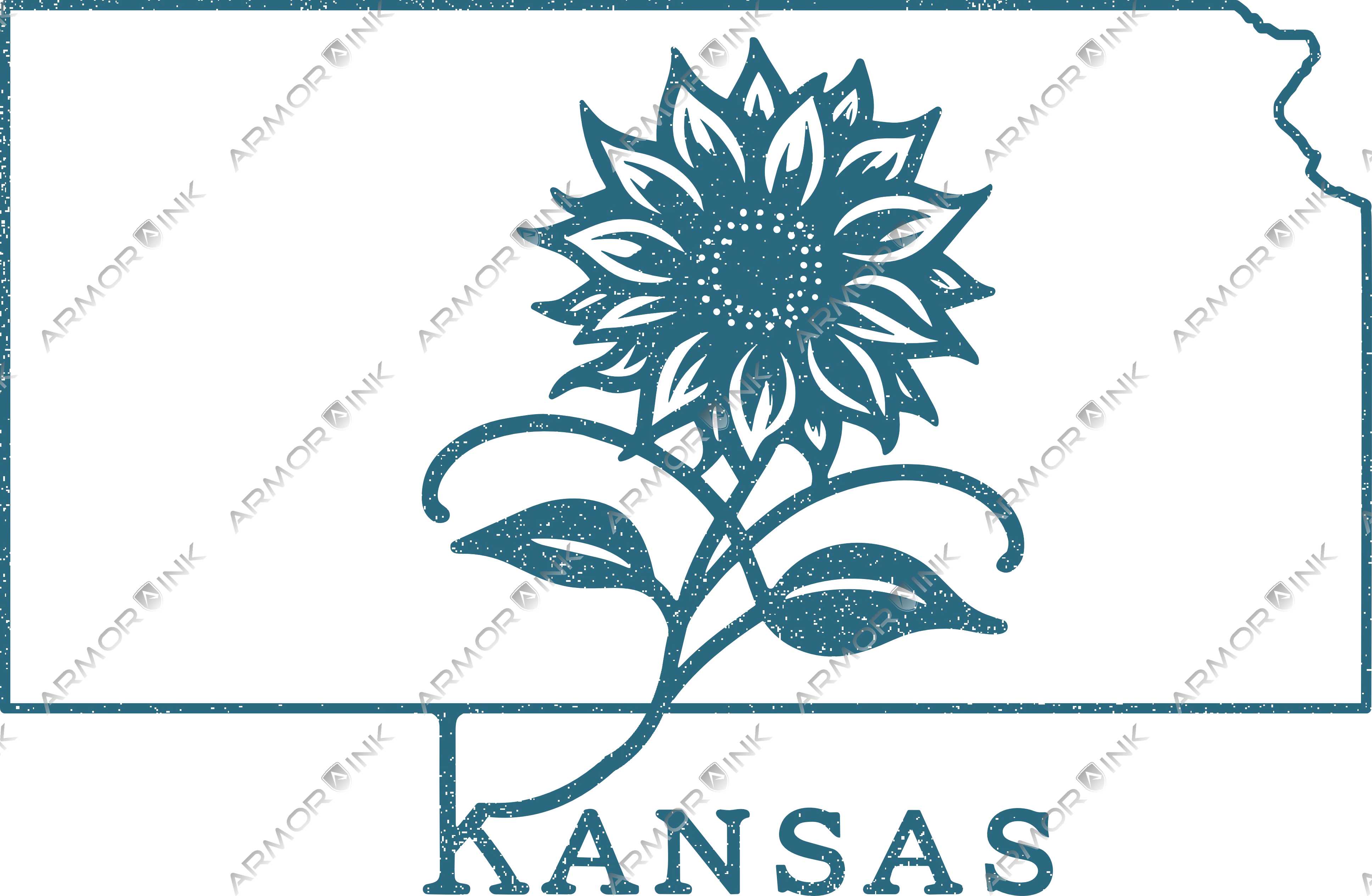 Kansas Flower DTF Transfer