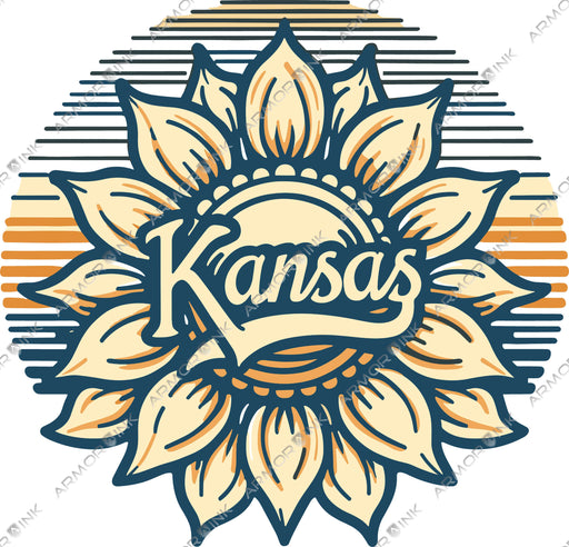 Kansas Sunflower DTF Transfer