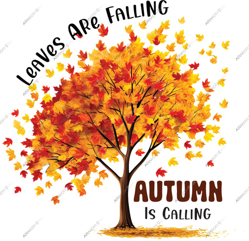 Leaves Are Falling Autumn Is Calling DTF Transfer