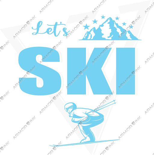 Lets Ski DTF Transfer