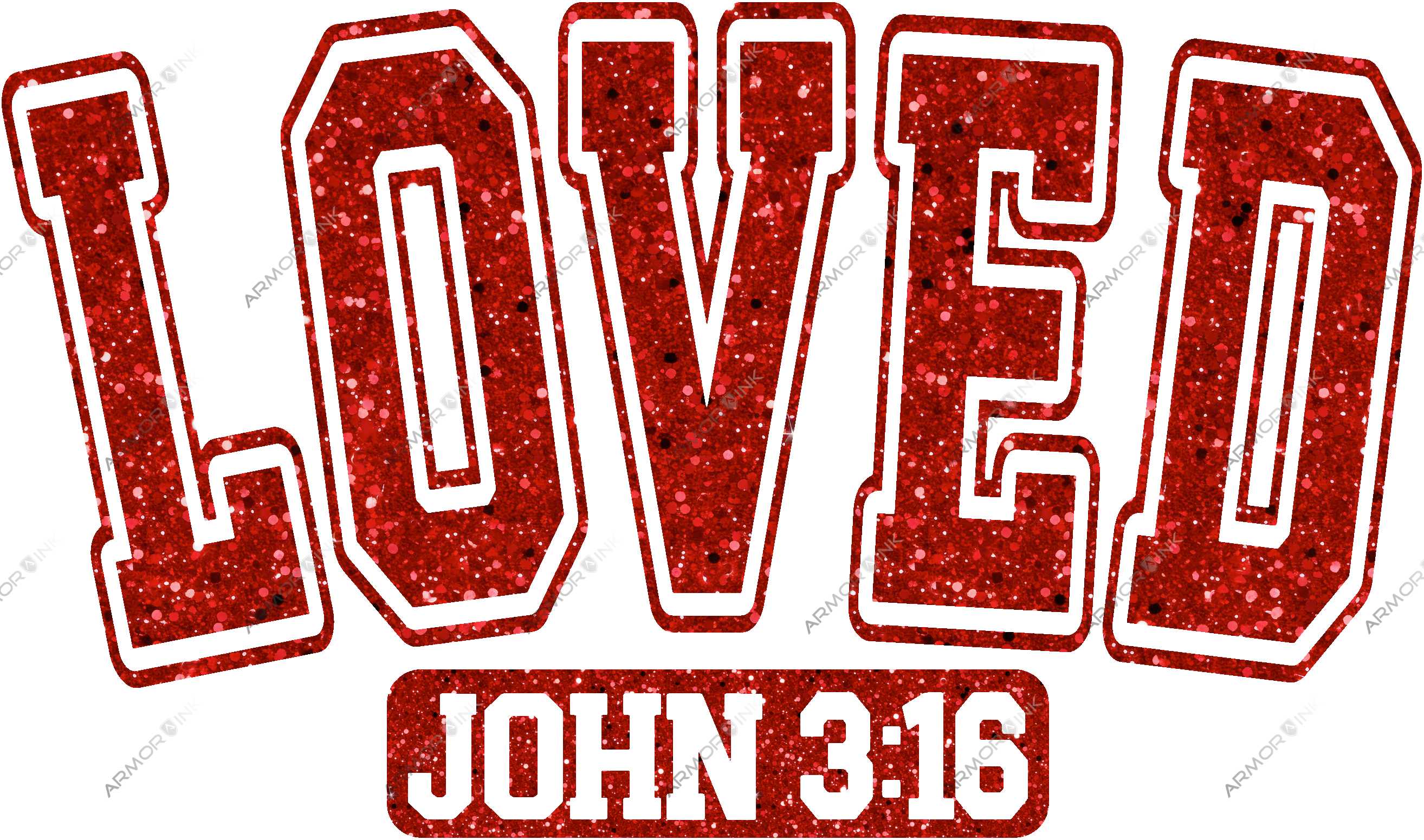 Loved John 3:16 DTF Transfer