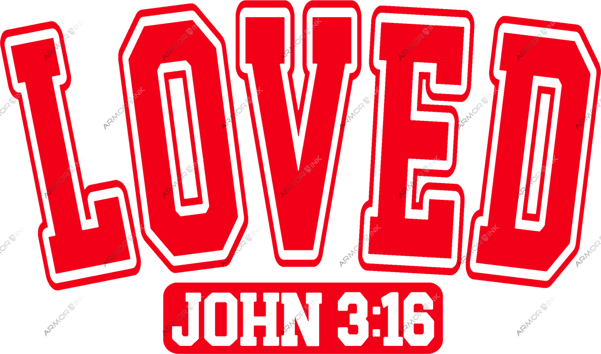 Loved John 3:16 DTF Transfer