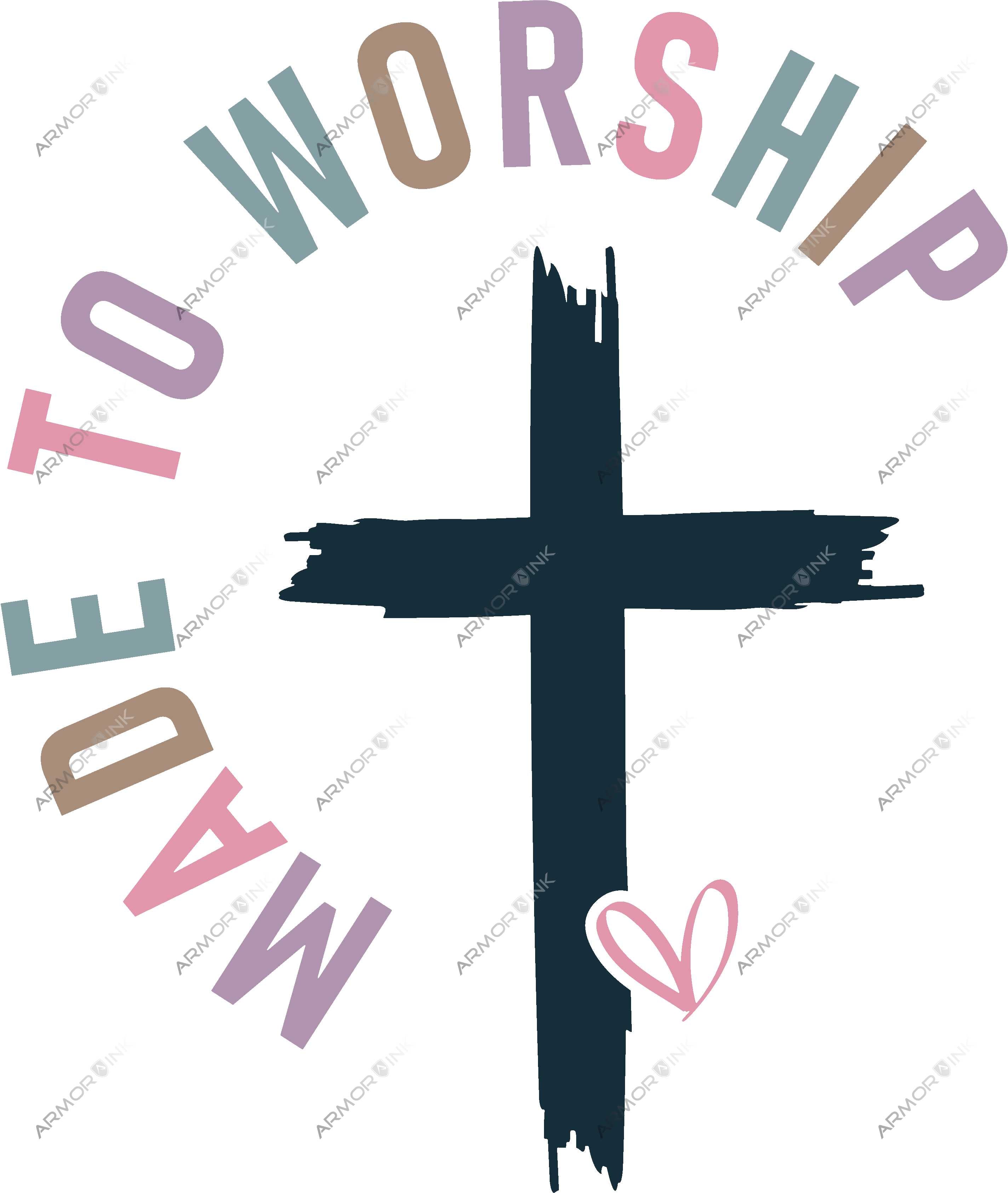 Made To Worship DTF Transfer