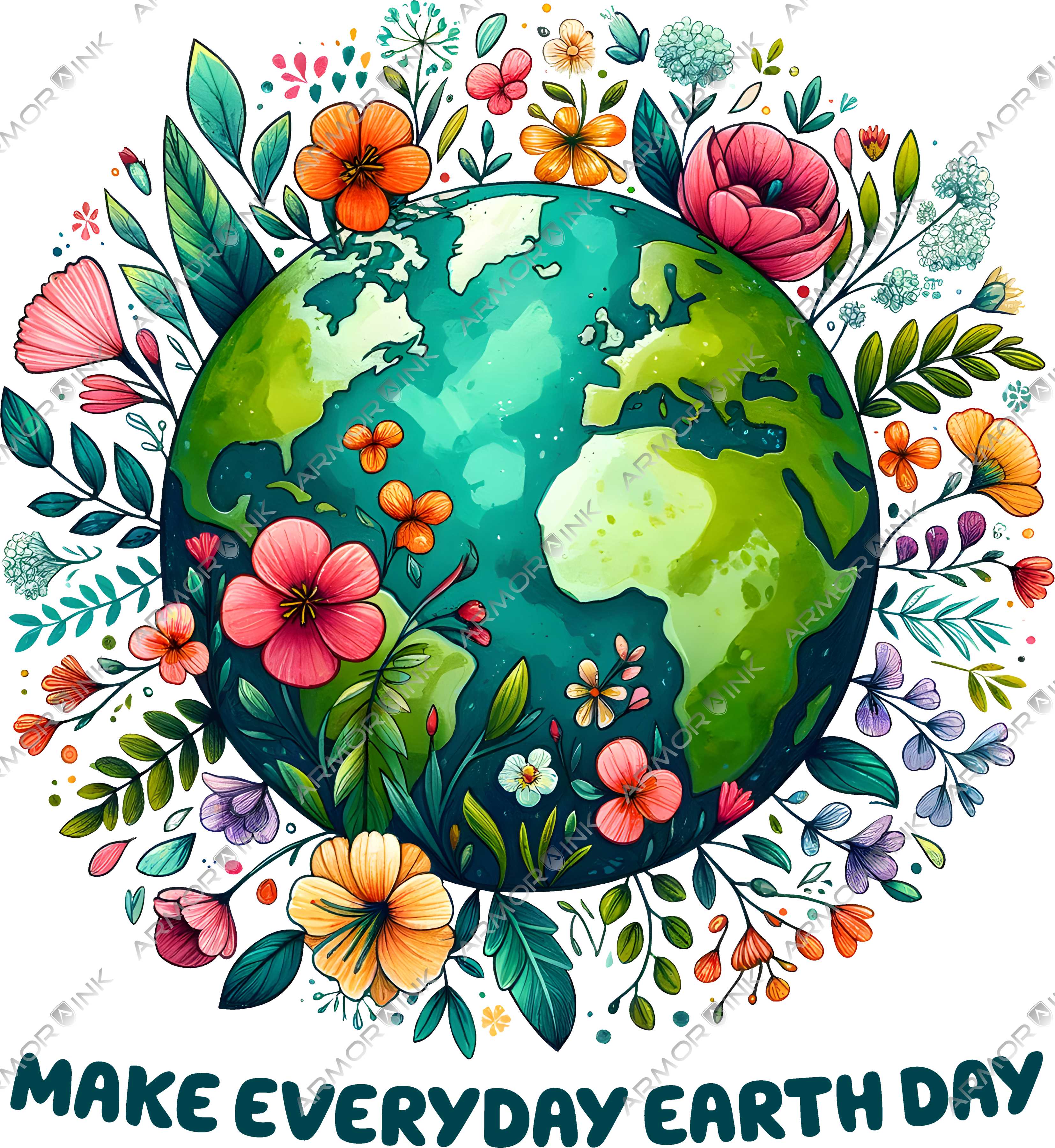 Make Every Day Earth Day 2 DTF Transfer