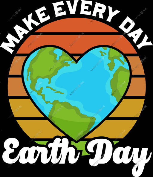 Make Every Day Earth Day DTF Transfer