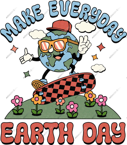 Make Every Day Earth Day DTF Transfer