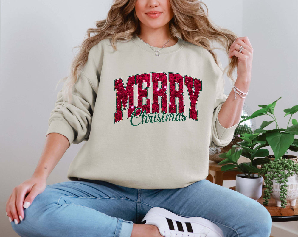 Merry Christmas Sparkles DTF transfer