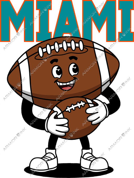 Miami Football Kids DTF Transfer