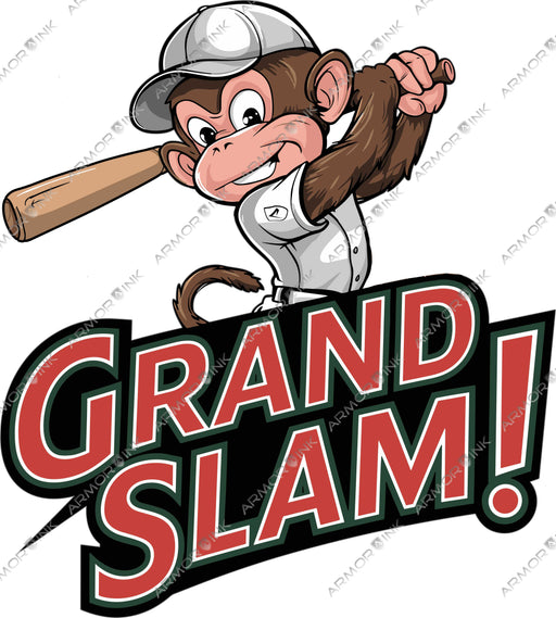 Monkey Grand Slam DTF Transfer