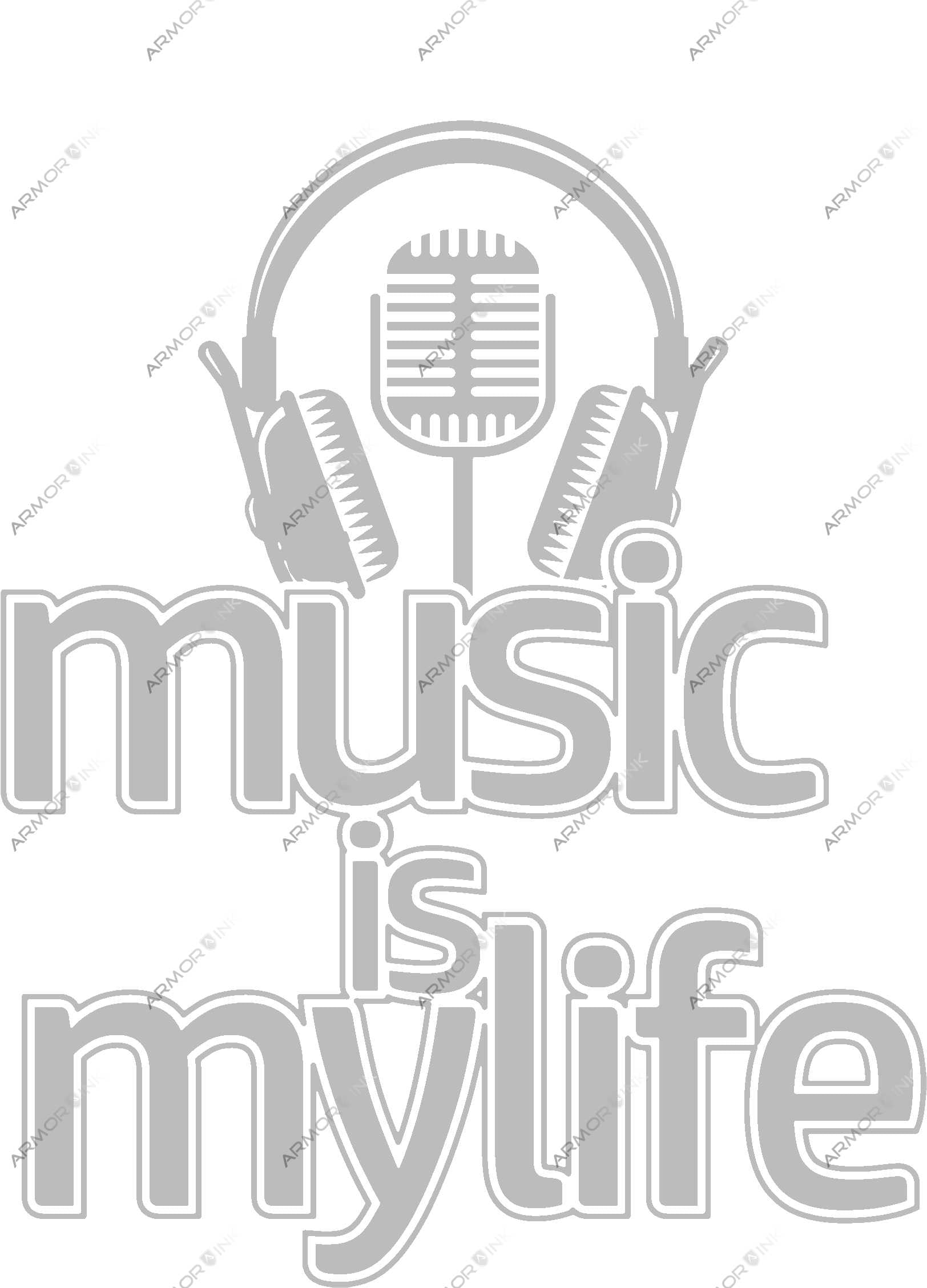 Music Is My Life DTF Transfer