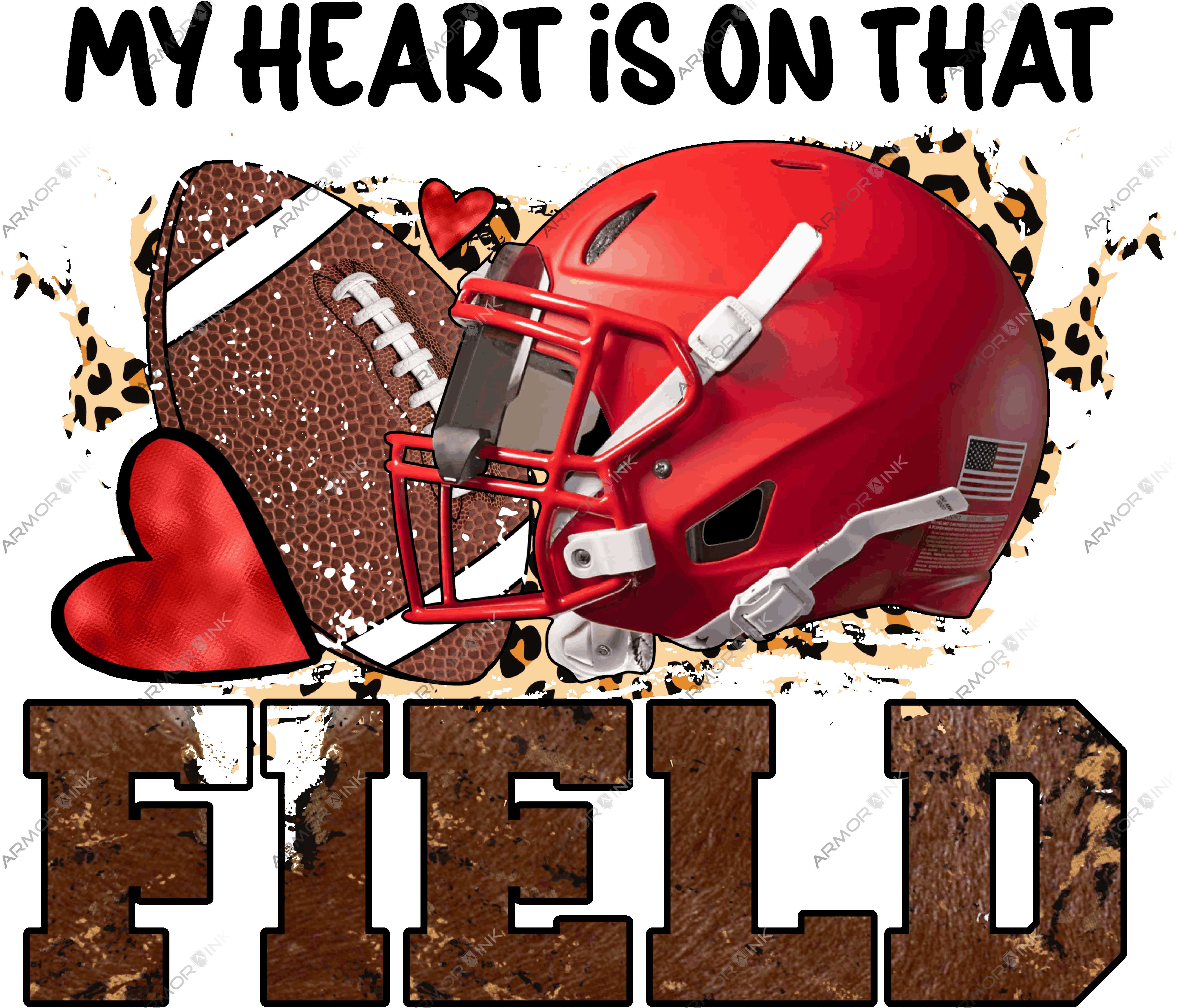 My Heart Is On That Field DTF Transfer