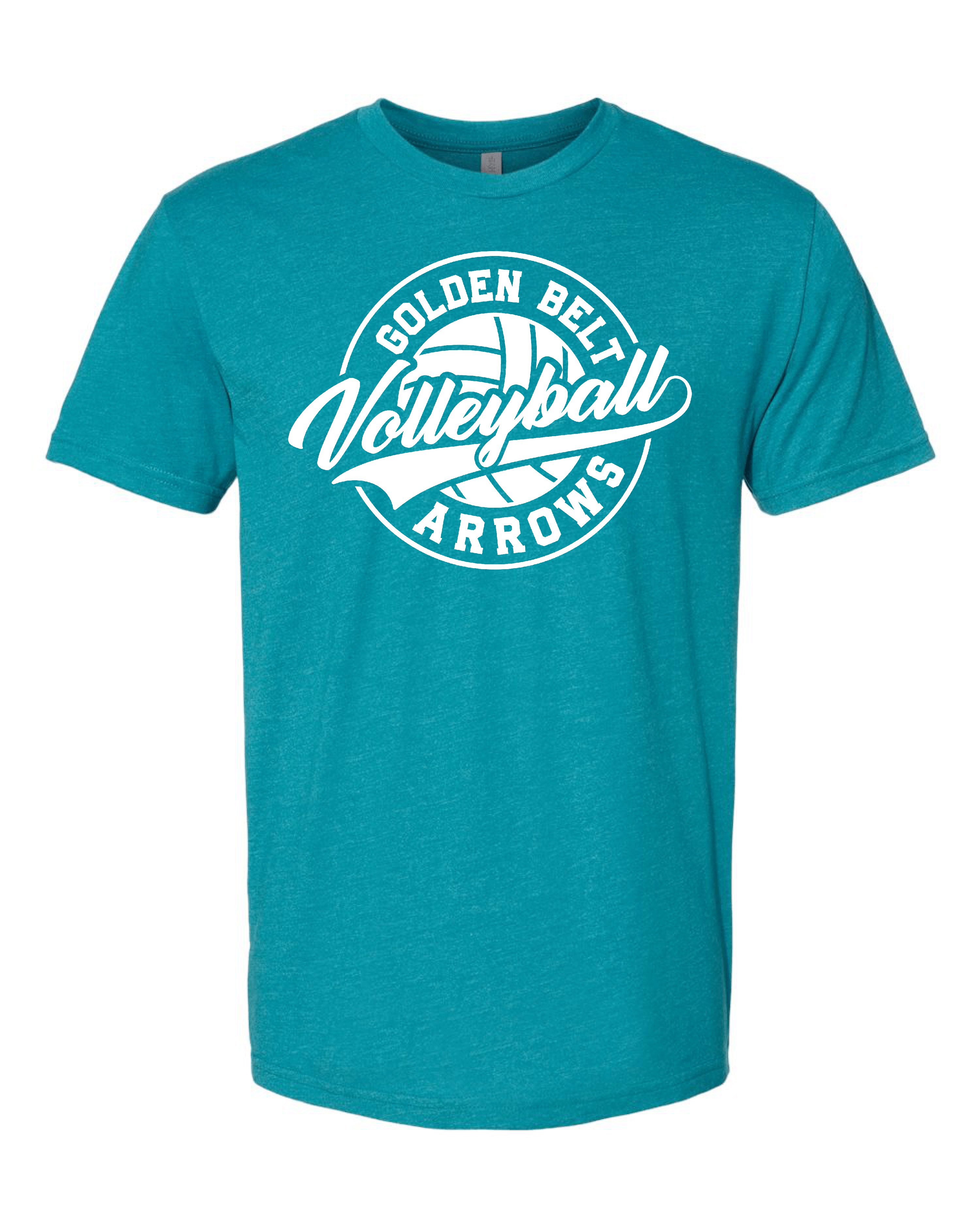 Teal Golden Belt Volleyball Arrows T-Shirt