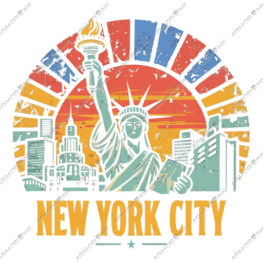 New York City 2 DTF Transfer