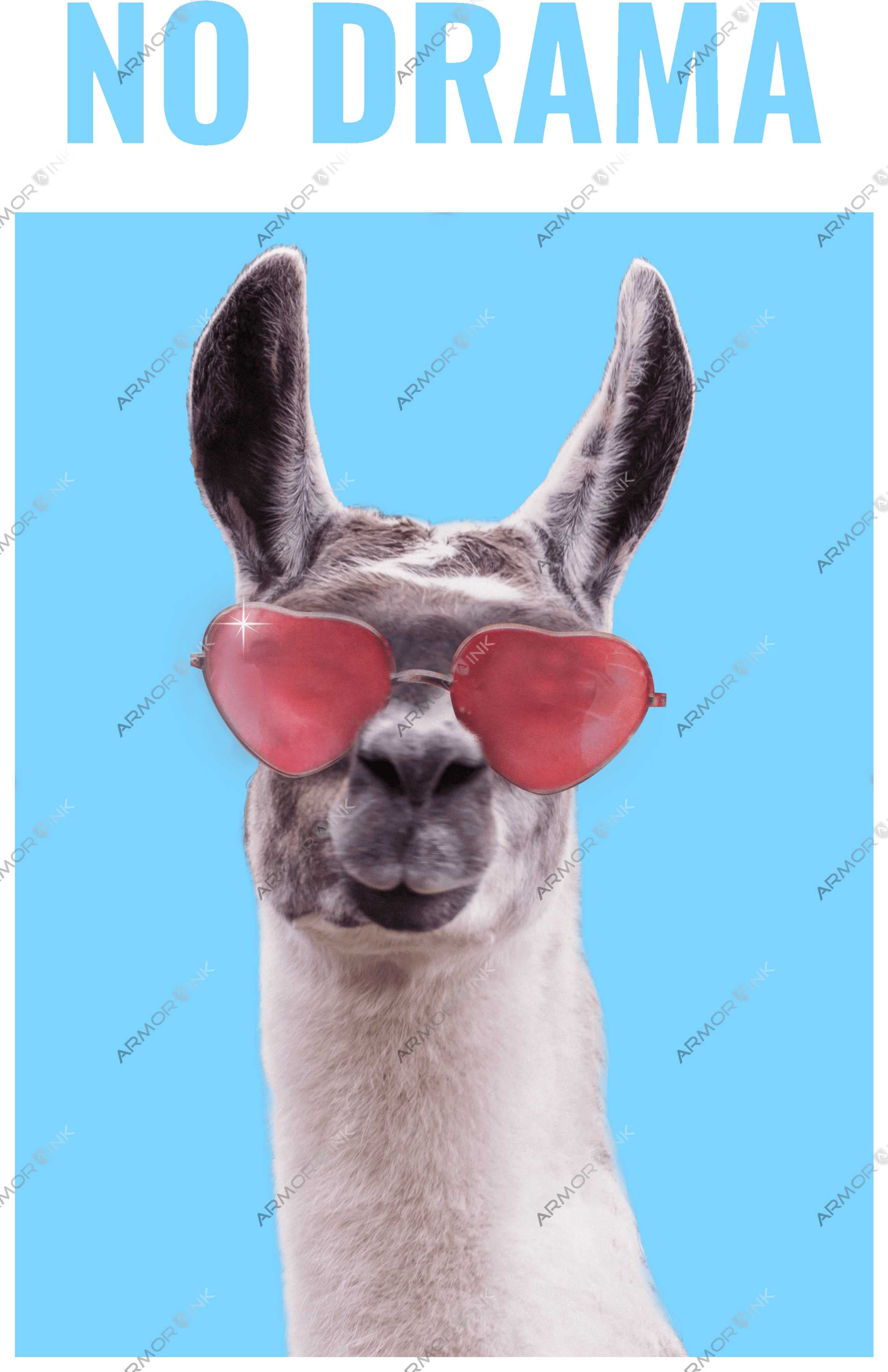 No Drama Llama DTF Transfer