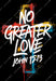 No Greater Love Red Cross White DTF Transfer