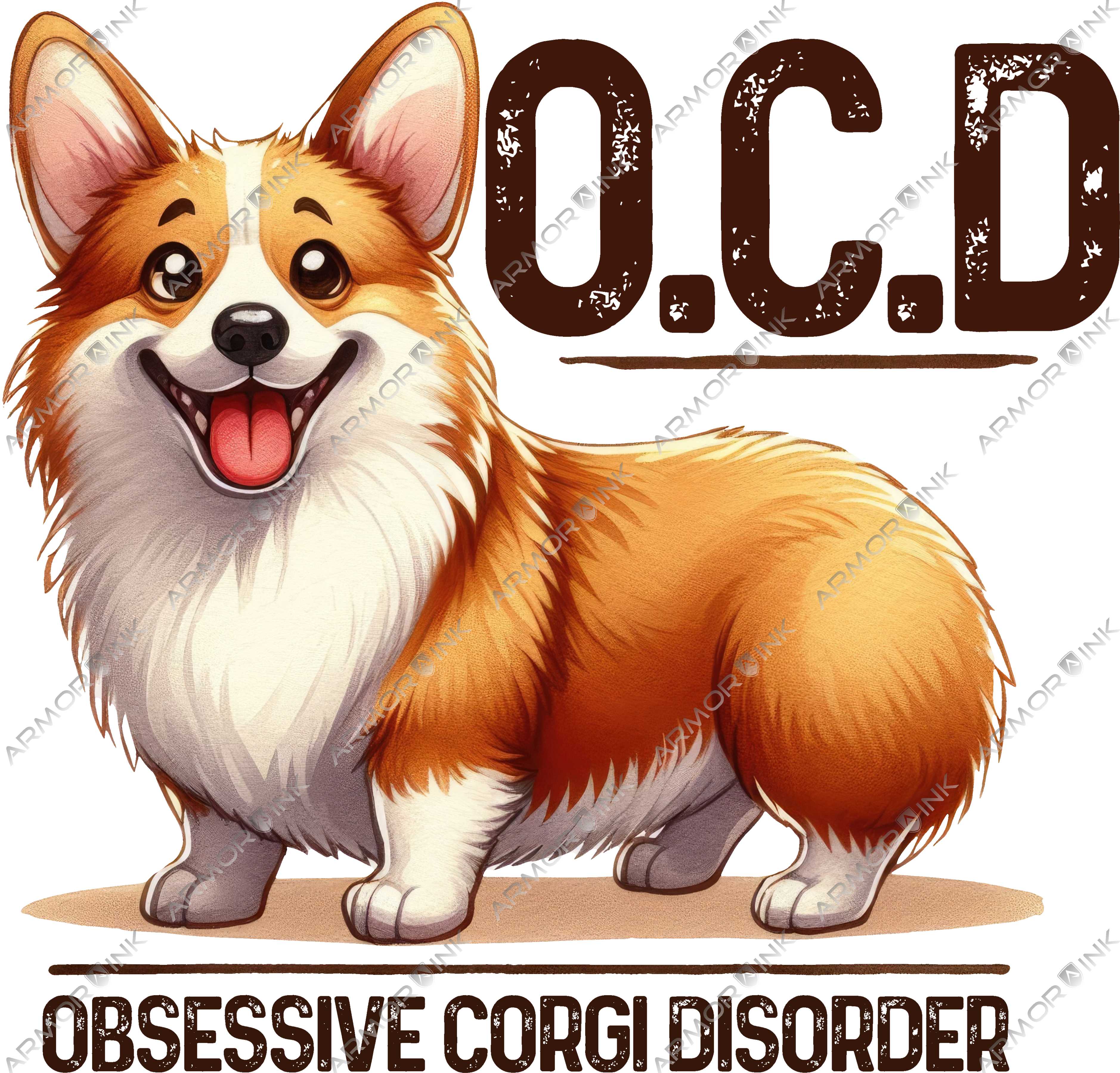 Obsessive Corgi Disorder DTF Transfer