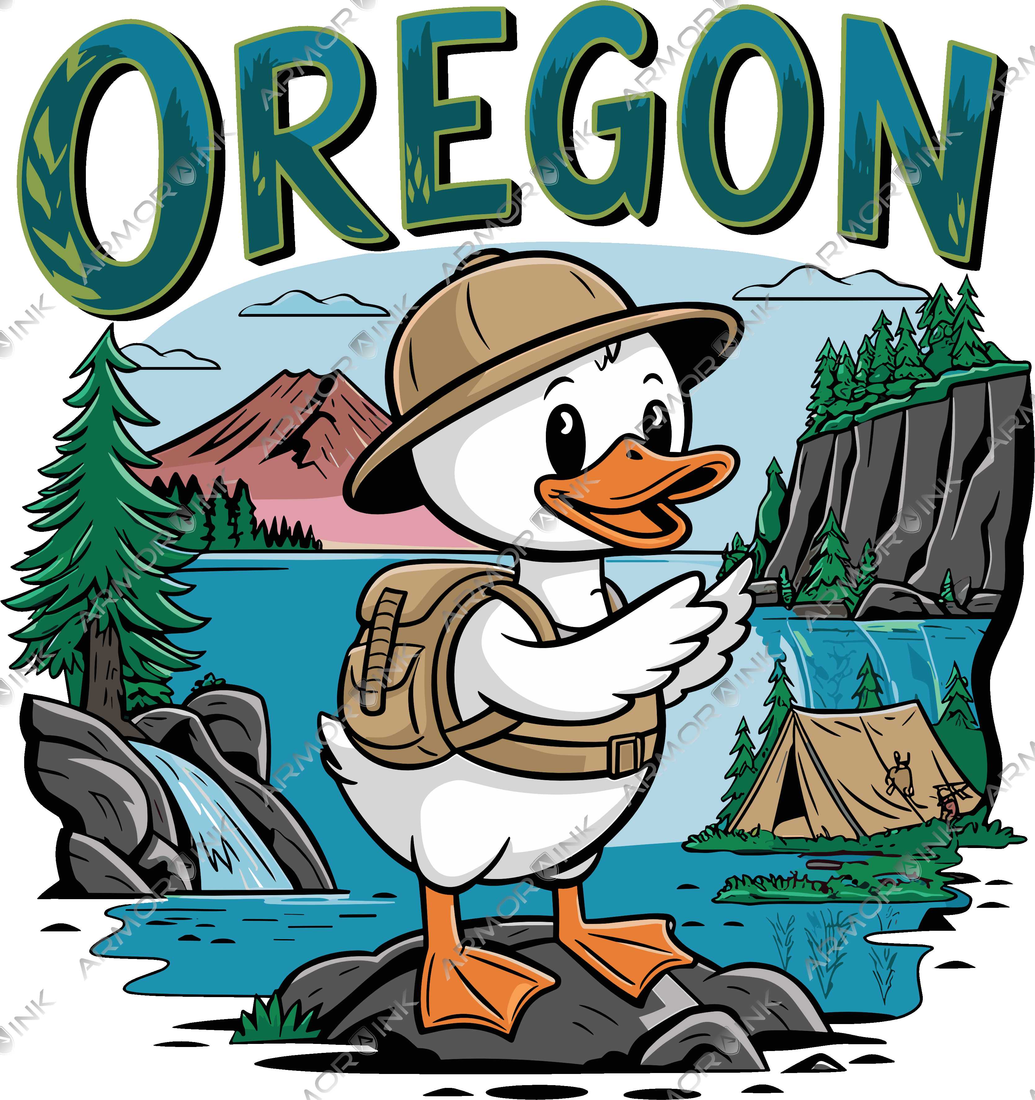 Oregon Duck Tour Guide DTF Transfer