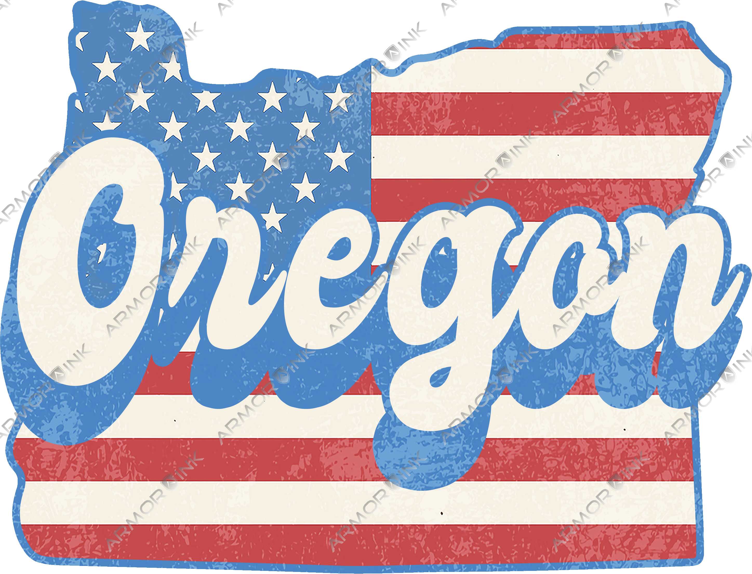 Oregon Flag DTF Transfer