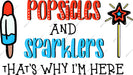 Popsicles & Sparklers 1776 DTF Transfer