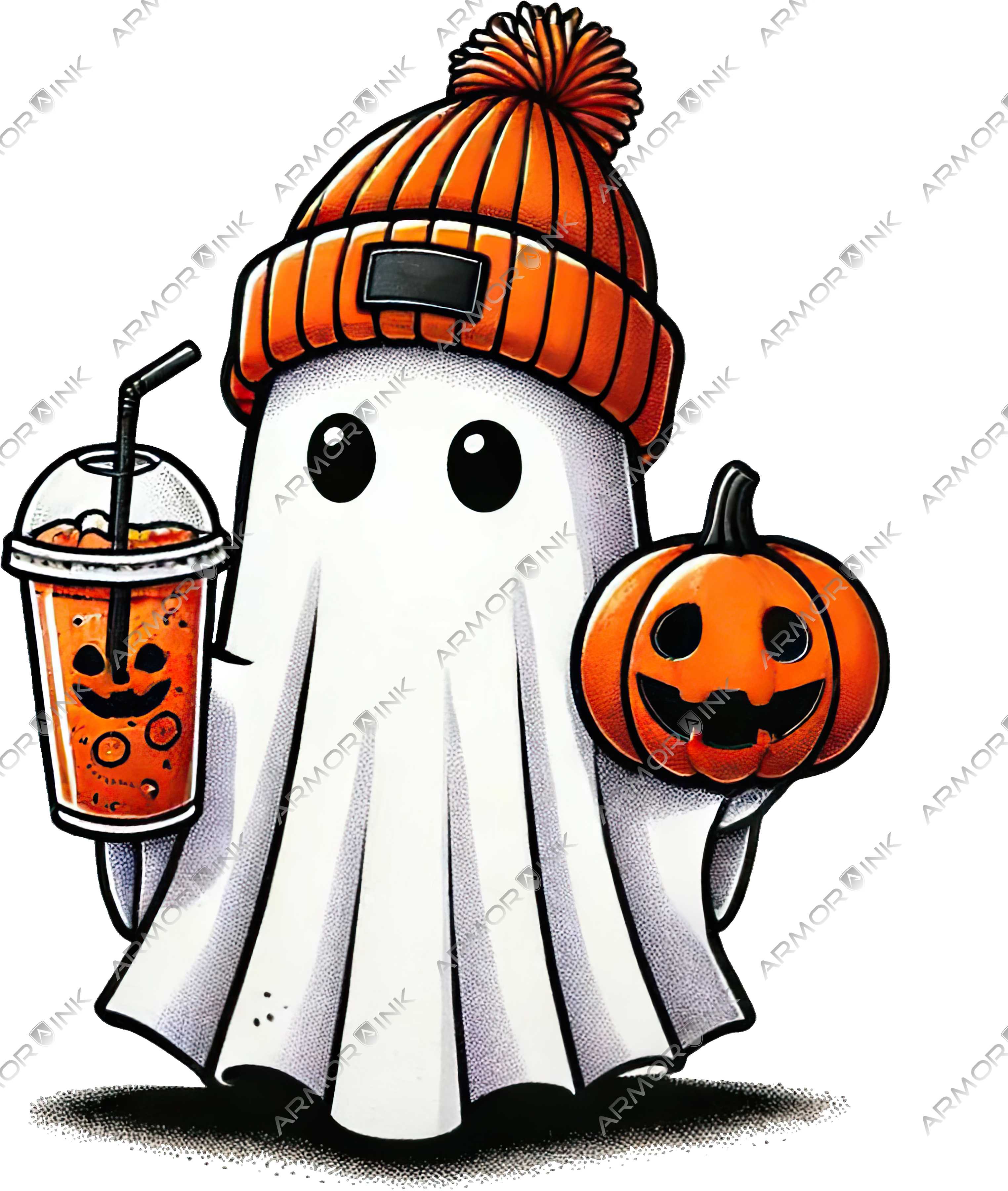 Pumpkin Spice Ghost DTF Transfer