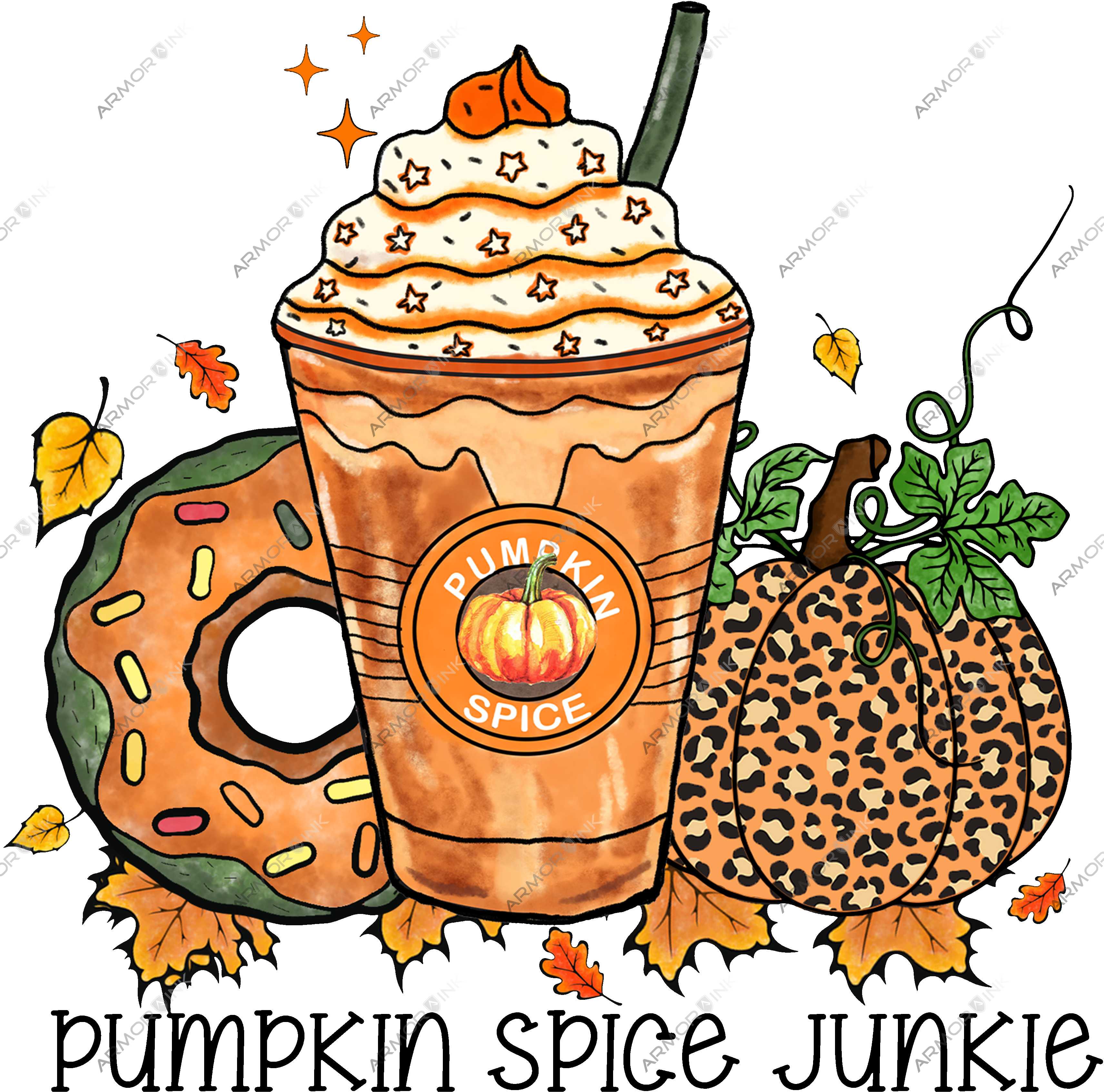 Pumpkin Spice Junkie DTF Transfer