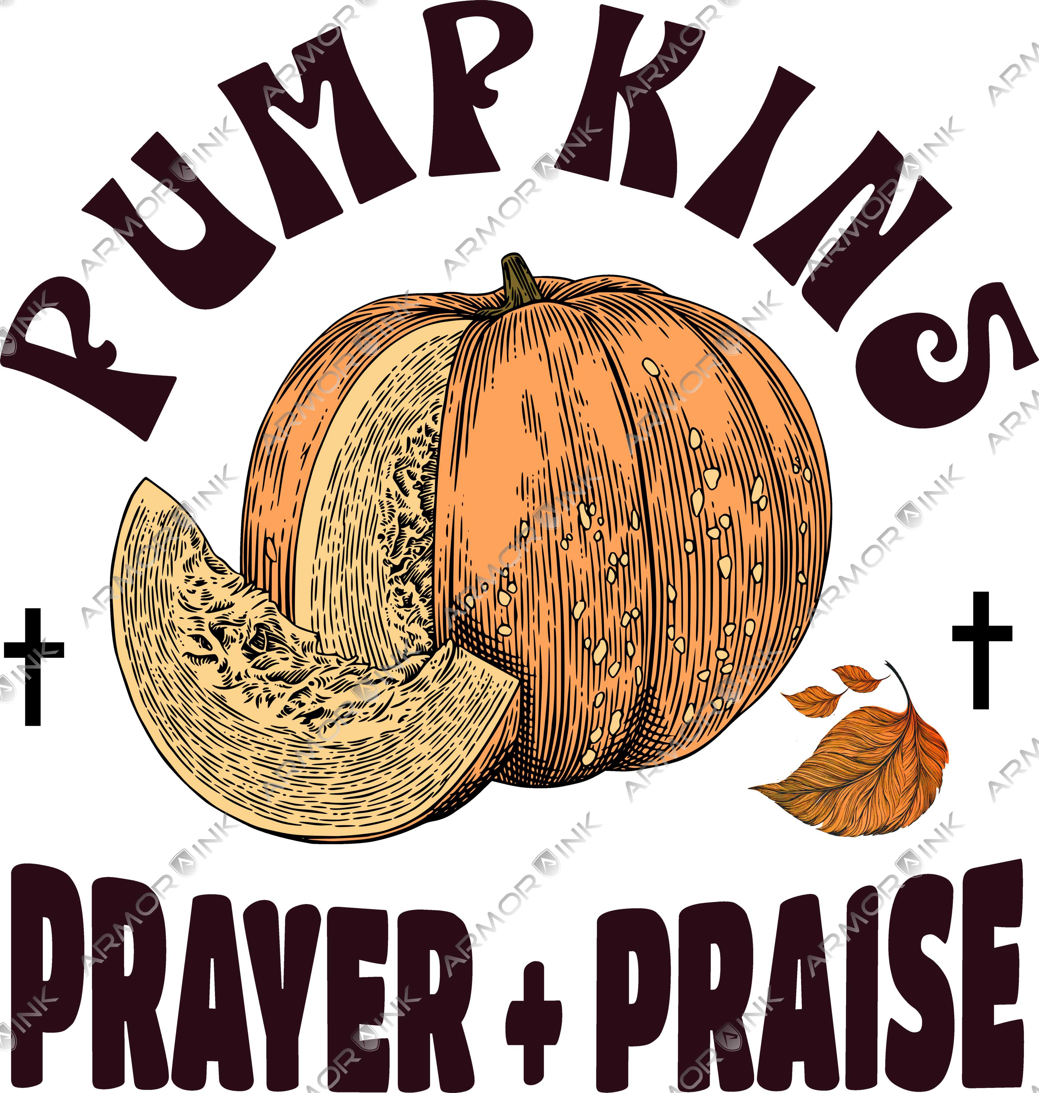 Pumpkins Prayer and Praise DTF Transfer