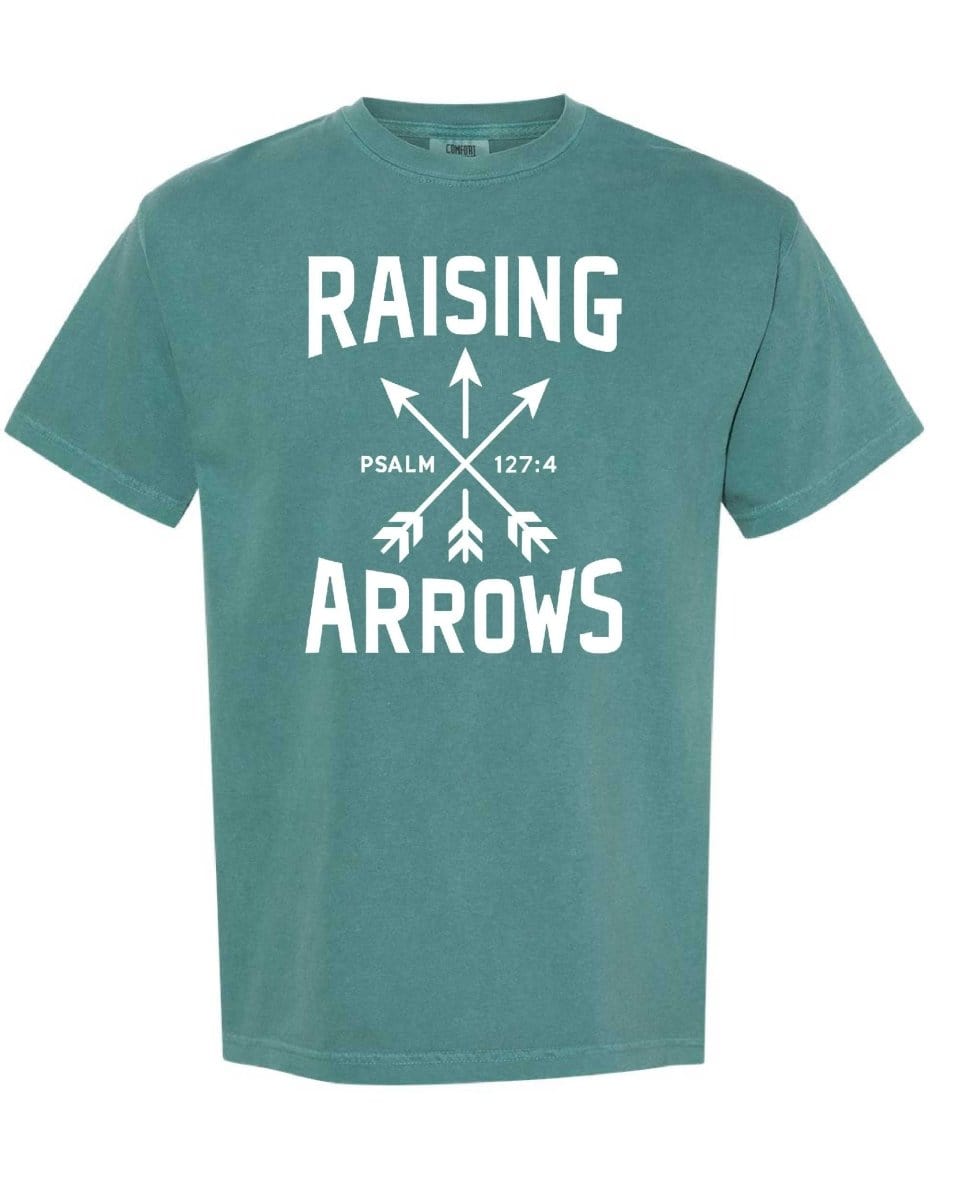 RAISING ARROWS 1 - T-Shirt - Youth/Adult - GBHE - Armor InkArmor InkArmor Ink34593310Adult SmallEmerald with White writing - Comfort ColorsRAISING ARROWS 1 - T-Shirt - Youth/Adult - GBHE