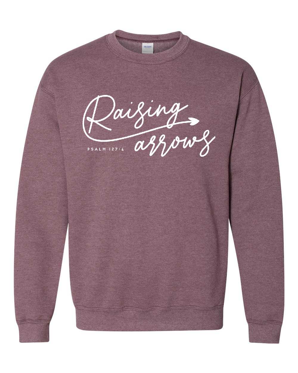 RAISING ARROWS 2 - Crewneck - Adult - GBHE - Armor InkArmor InkArmor Ink07634206Heather Maroon - Gildan HeavyblendAdult SmallRAISING ARROWS 2 - Crewneck - Adult - GBHE