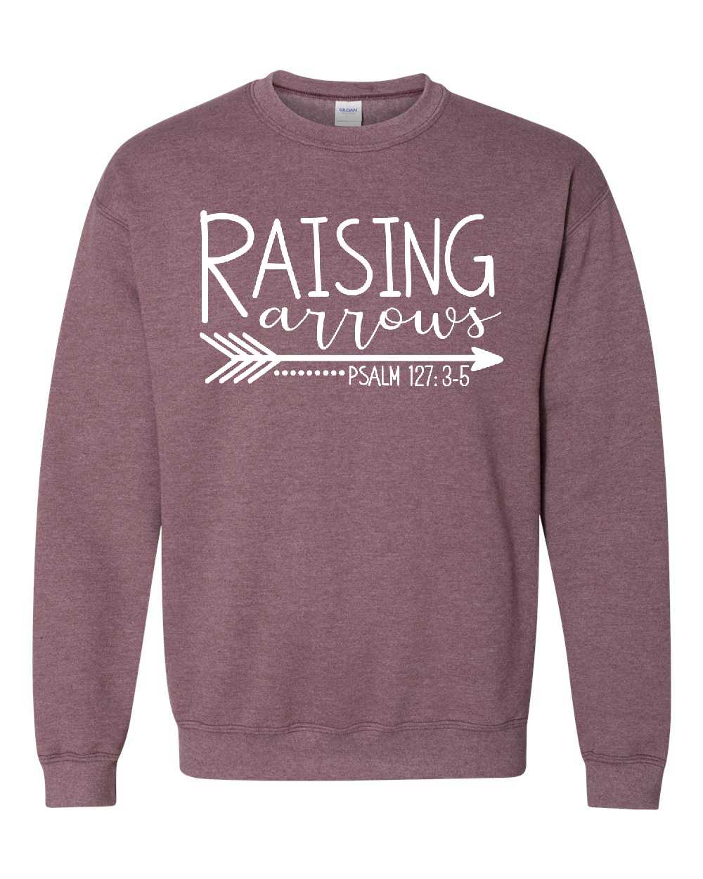 RAISING ARROWS 3 - Crewneck - Adult - GBHE - Armor InkArmor InkArmor Ink4524 - 1125854584606Heather Maroon - Gildan HeavyblendAdult SmallRAISING ARROWS 3 - Crewneck - Adult - GBHE