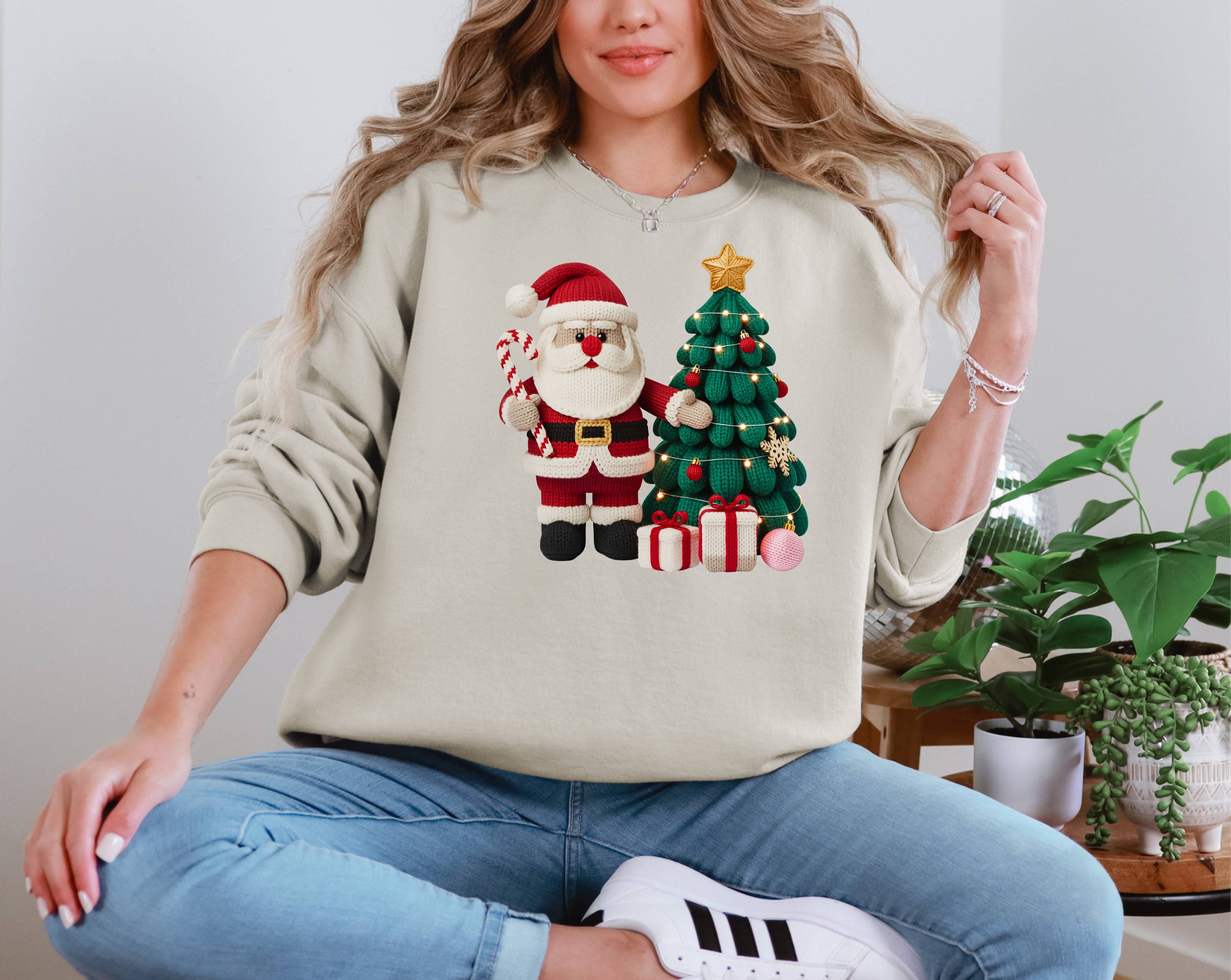 Retro Yarn Crochet Santa