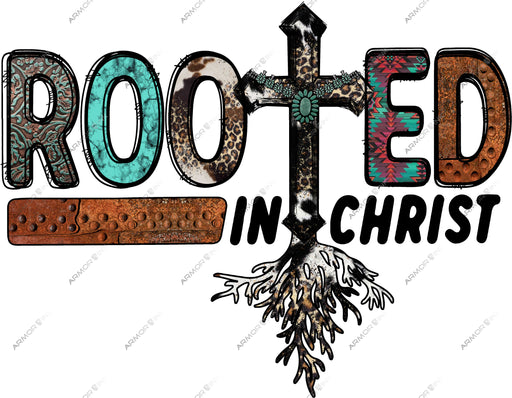 Rooted In Christ DTF Transfer