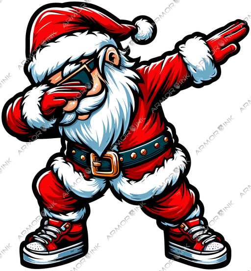 Santa Dabbing DTF Transfer